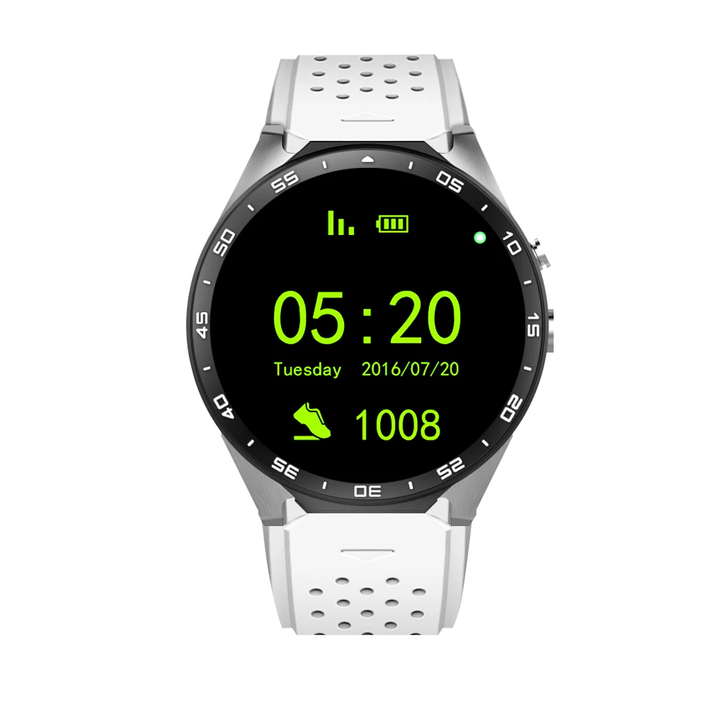 2017 Лидер продаж KW88 Смарт часы 1 39 дюймов 3g Wi Fi ШАГОМЕР Сердце Рейтинг Anti theft Smartwatch