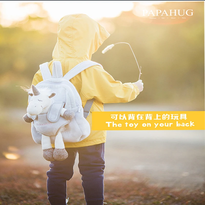 Школьные ранцы с фламинго единорогом для девочек и мальчиков плюшевые рюкзаки