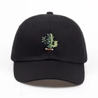 Новинка 2018, брендовая черная шляпа с вышивкой в виде кактуса, мужские летние бейсболки для отца, шапки в стиле хип-хоп для девочек, Casquette Homme