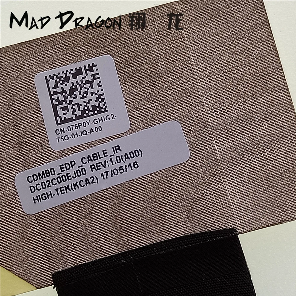 Новый оригинальный видеокабель для ЖК-экрана ИК-кабель EDP Dell Latitude 5580 5590 5591 E5580