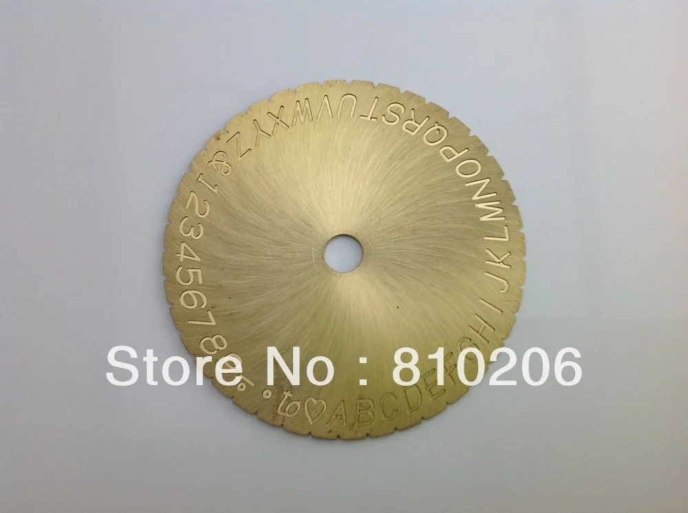 

Letter & number engraving dial, Inside ring engraving font/plate for goldsmith-693