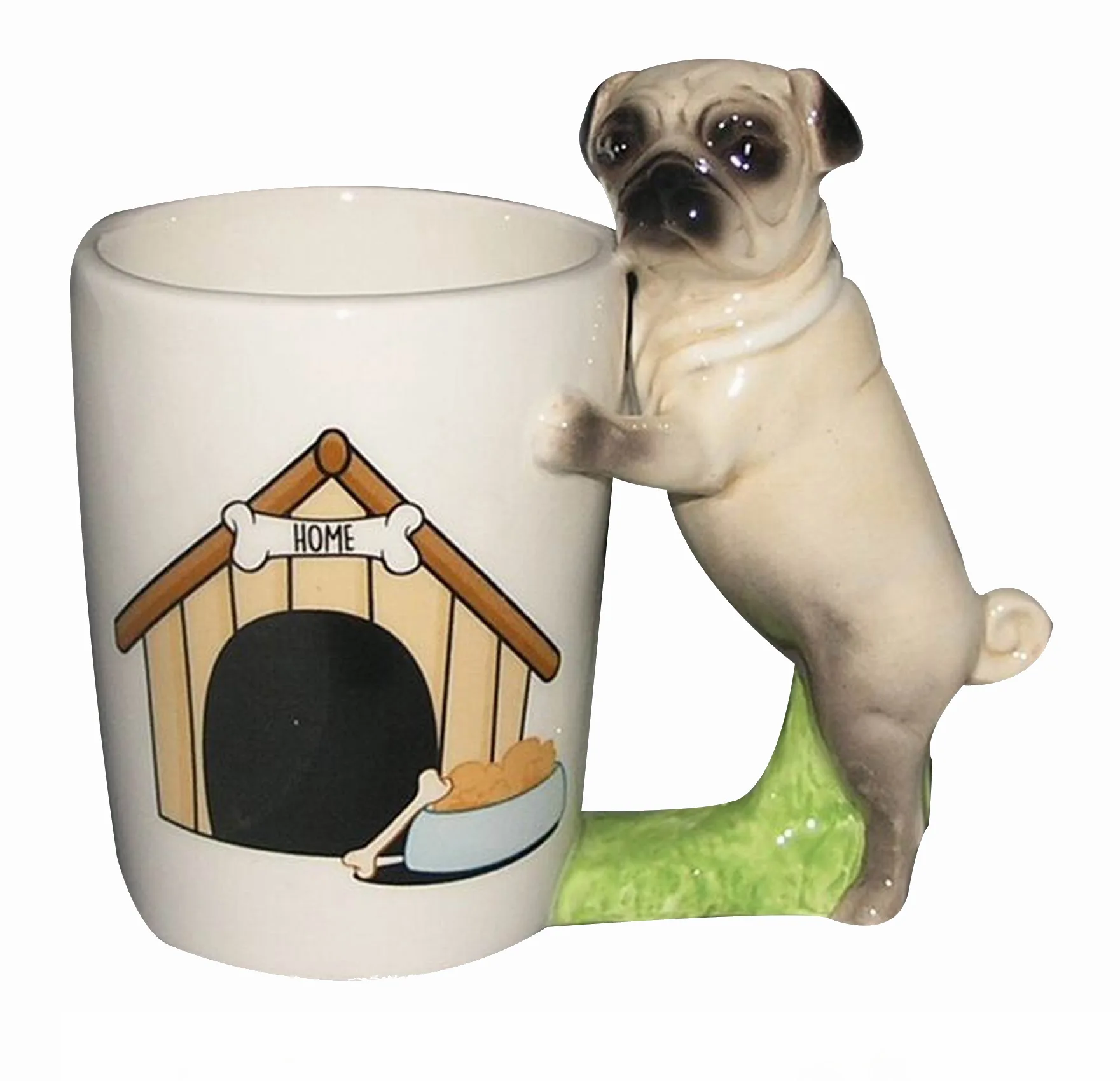 

3D Dog Coffee Mugs Cute Tea Cups Funny Mark Handpainted Creative Drinkware