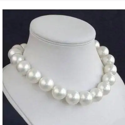 

14MM Big Sweater chain White Sea Shell Pearl Necklace Fashion Jewelry Making Rope Chain Women Gift word 925 jewelry