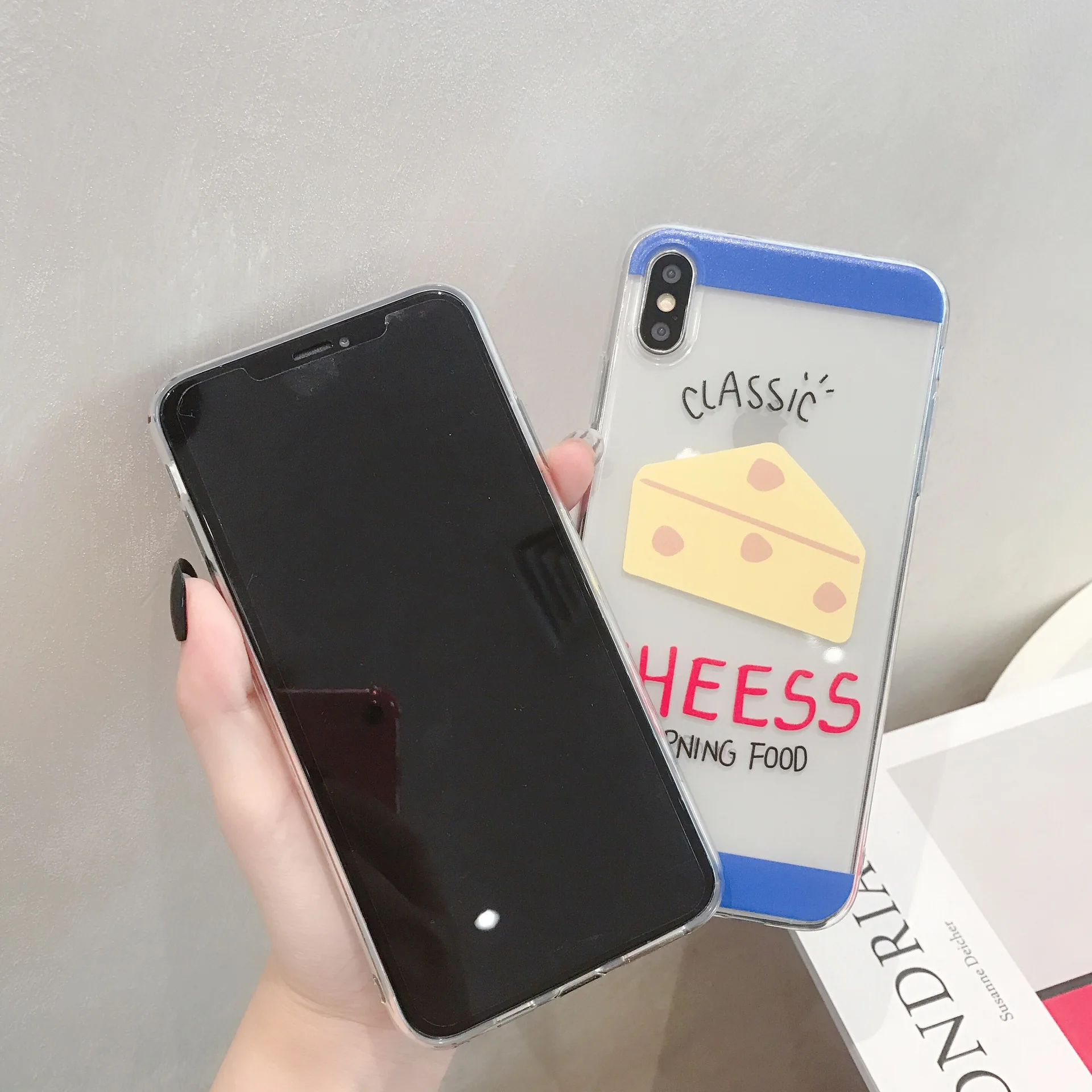 Милый японский клубничный сыр хлеб Прозрачный чехол для телефона iPhone X Xs XR Xsmax 6 6S 7
