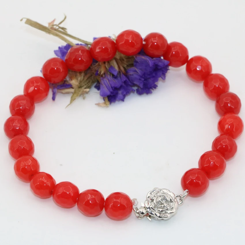 12 стиль браслеты для женщин 6 мм 8 натуральный камень агат песчаника нефрит