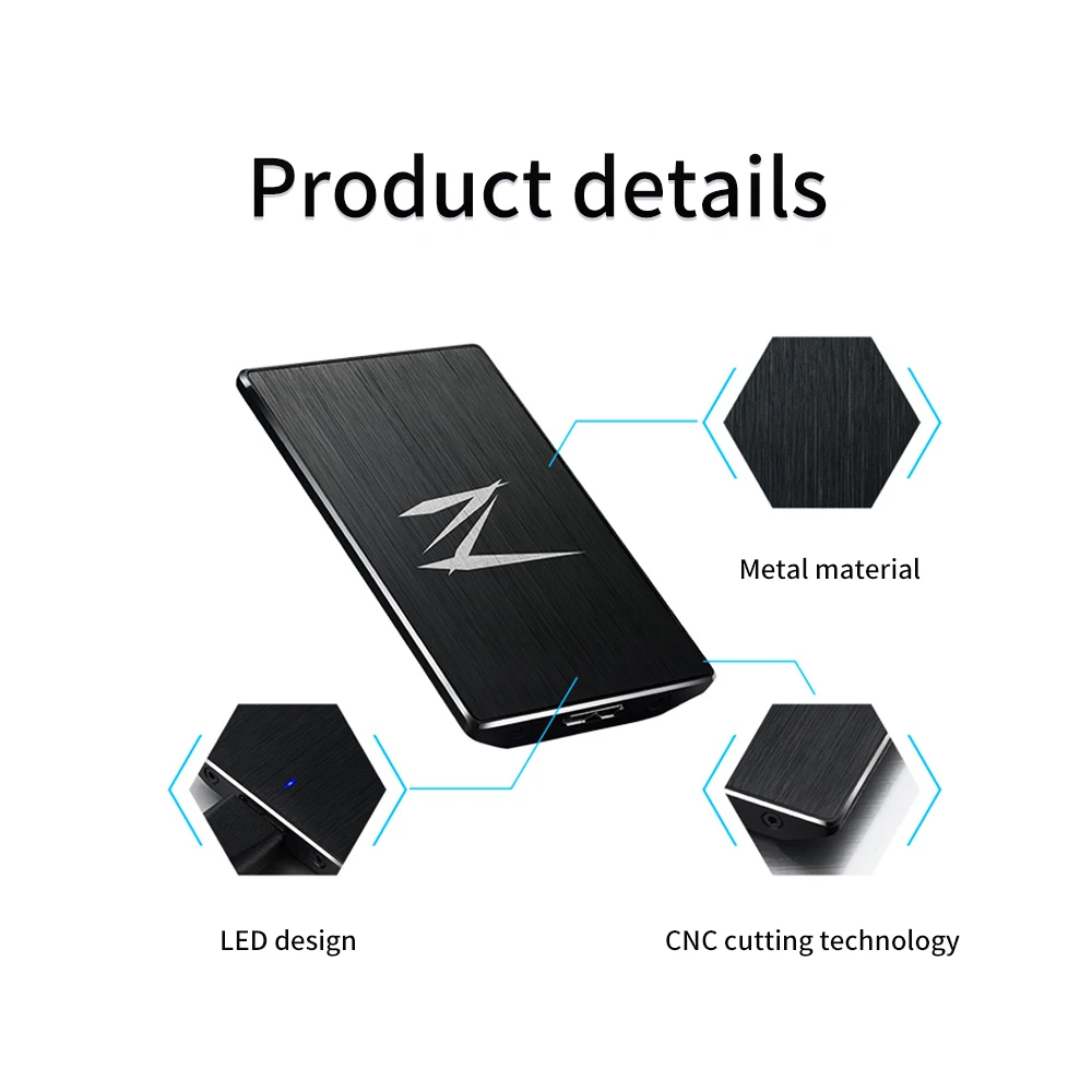 Netac Z1 128 ГБ 256 512 USB 3 0 SSD Внешний жесткий диск HD для компьютера твердотельный
