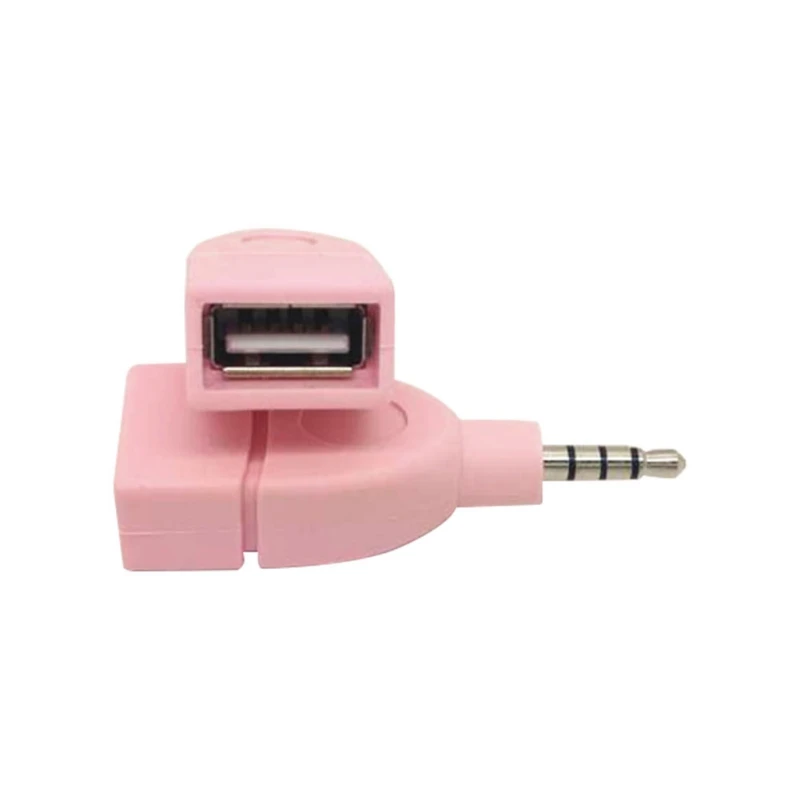 1 шт. адаптер преобразователь USB 2 0 на 3 5 мм AUX аудио прочный автомобильный разъем