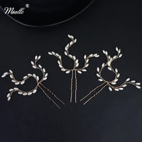 miallo 3pcslot women wedding hairpins handmade tiaras hair jewelry rice grain shape hair sticks head accessories hairpieces