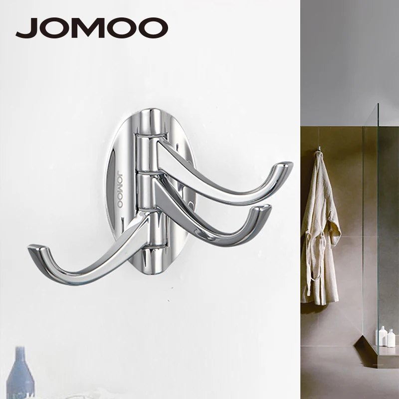 JOMOO крючки для ванной з крюки крючок для полотенца и одежды хром покрытие поворотный крюк