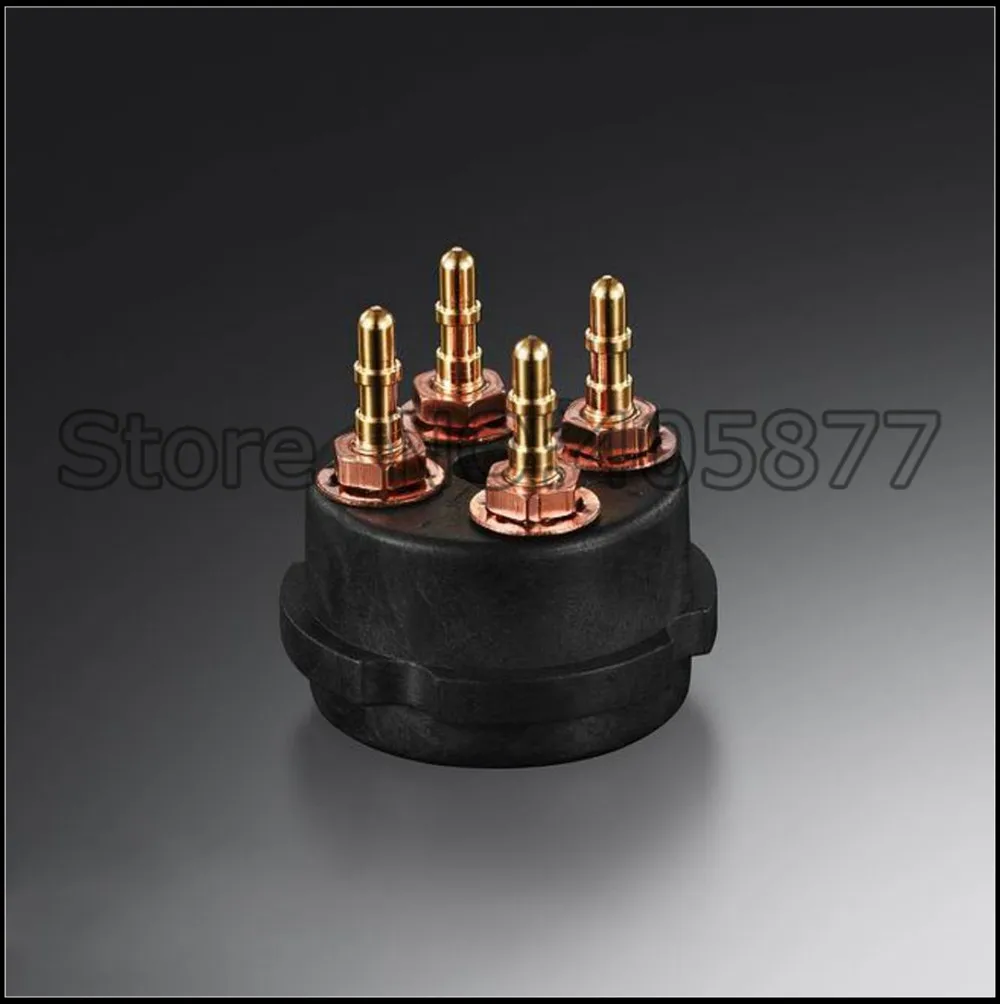 4 шт. бесплатная доставка трубчатый патрон с контактами медный штифт золотистой