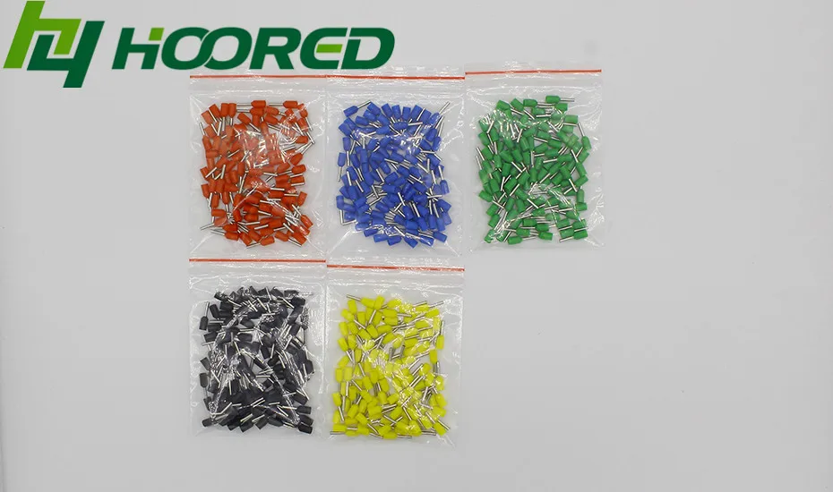 E0506 трубки Изоляционные изолированные клеммы 0.5MM2 кабель провод разъема 100