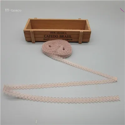 10 ярдов кружево, лента, тесьма 14 мм в ширину белая кружевная отделка DIY вышитая чистая кружевная отделка для шитья украшения африканская кружевная ткань