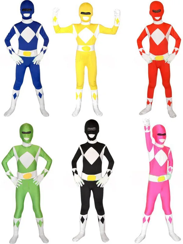 Супер Sentai Kyoryu Sentai Zyuranger Rangers, детские костюмы, красный/черный/синий/розовый/желтый/зеленый, детский карнавальный костюм на заказ