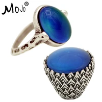 2pcs vintage ring set of rings on fingers mood ring that changes color wedding rings of strength for women men jewelry rs050 046