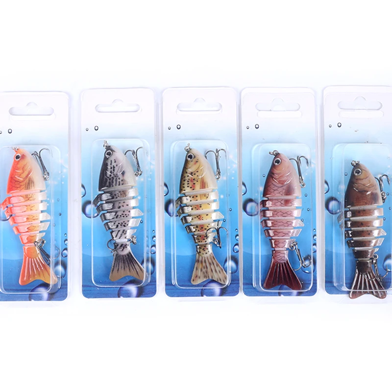 

5pcs/set Lifelike fish Swimbait Fishing Lure 10cm 15.8g Segment crankbait artificial bait wobbler Spinner Full Swimming Layer