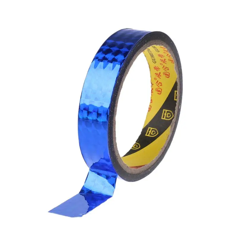 Blue (20mmx30m) 1 шт. художественная гимнастика украшение голографическая RG призматическая Блестящая лента обручи палочка - Цвет: Blue (20mmx30m)
