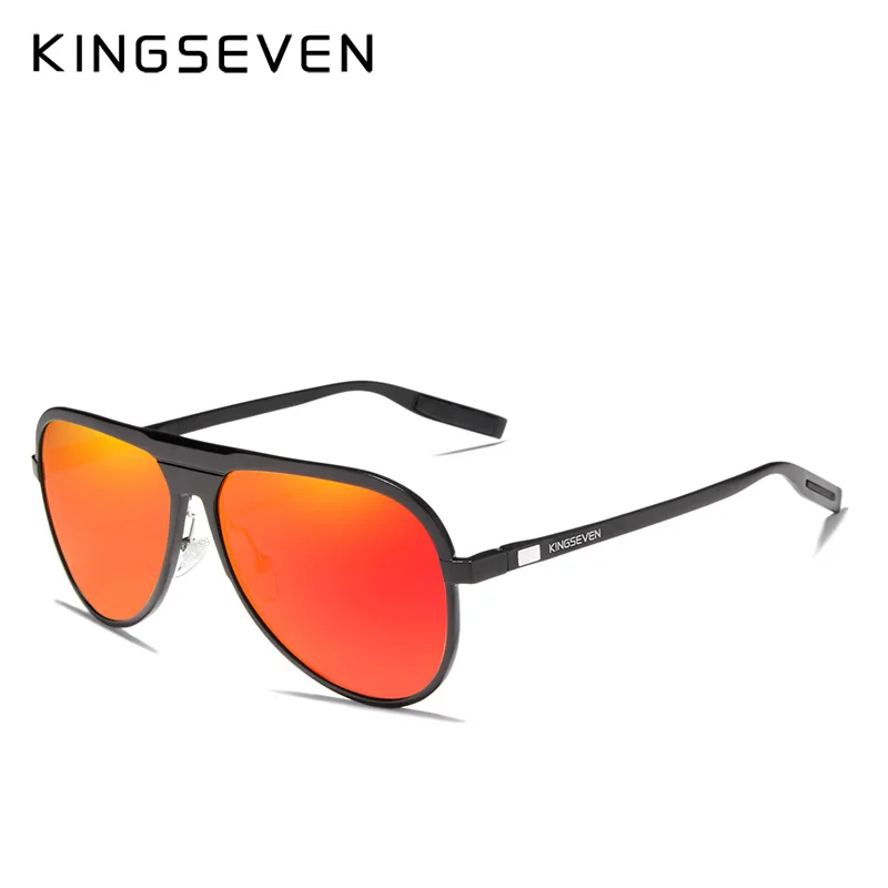 KINGSEVEN, фирменный дизайн, поляризационные мужские очки, алюминиевые роскошные солнцезащитные очки для мужчин, очки для вождения, защита от уф400 лучей