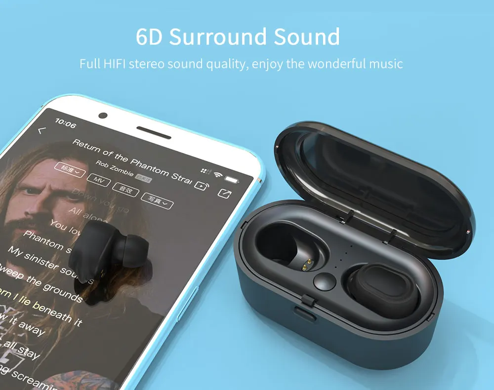 ANRY настоящие беспроводные наушники Bluetooth 5,0 в уши 3D стерео TWS наушники авто-пара беспроводные гарнитуры с микрофоном высокой четкости