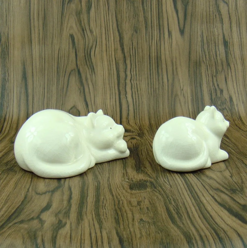 Фарфоровые котята декоративные статуэтки Бытовая керамика Kitty миниатюрные