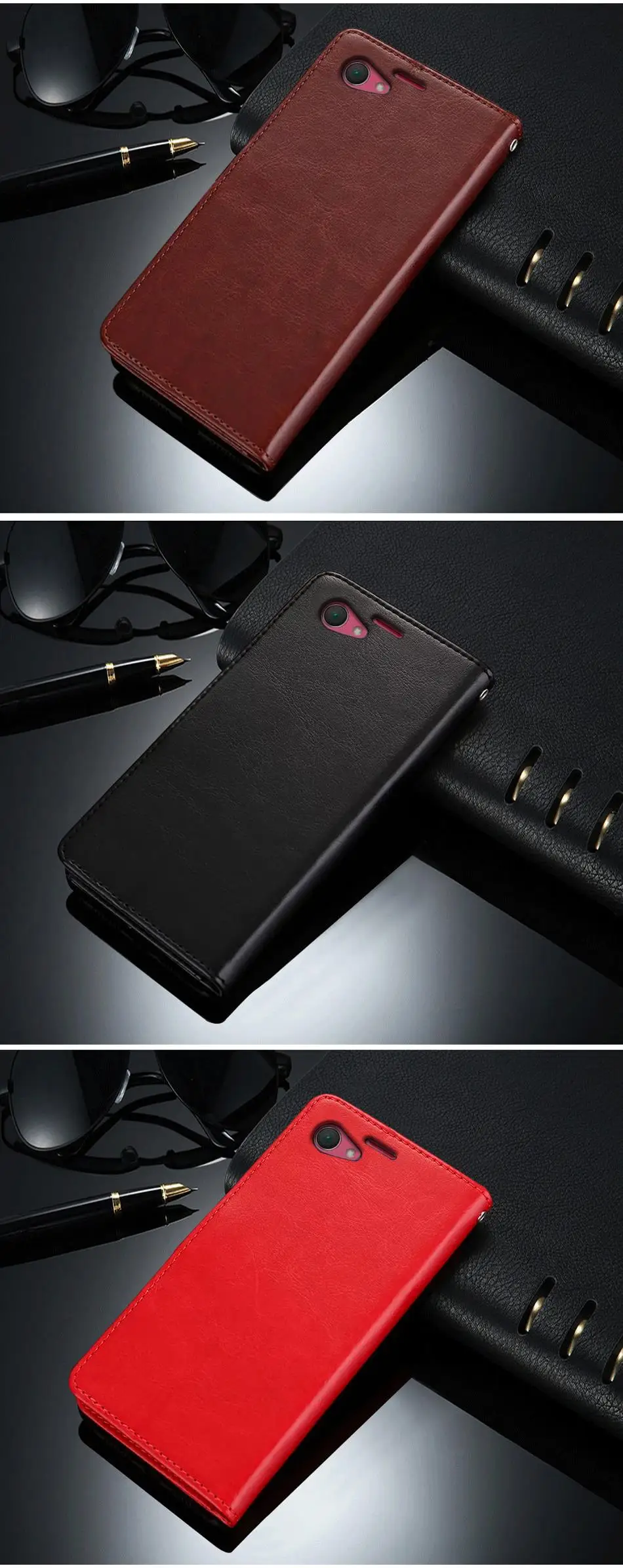 3 цвета, высококачественный кожаный чехол для SONY Xperia Z1 Mini/Compact/D5503, чехол с откидной крышкой для Z 1 Mini D 5503, чехол для телефона s