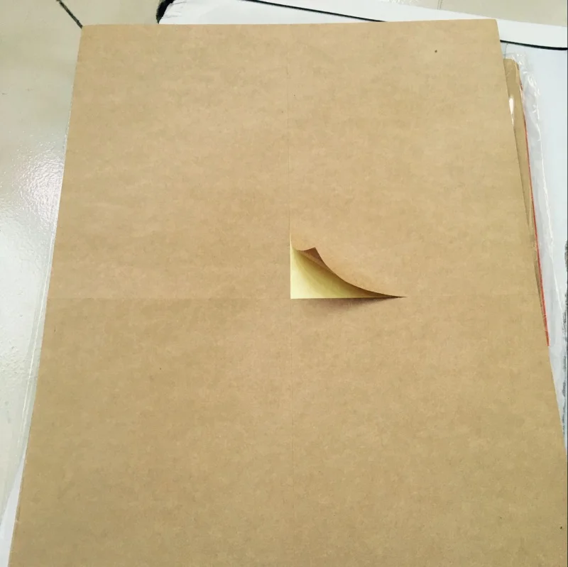 A4 Размеры белых этикетка Стикеры крафт наклейки s бумаги этикетки коробка для