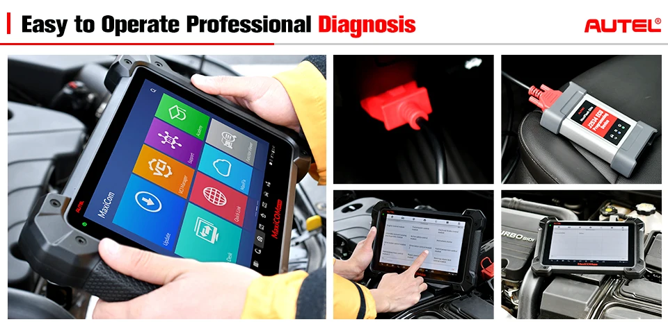 Autel MaxiCOM MK908P OBD2 диагностический инструмент автоматический сканер ECU кодирование J2534 ECU программирование pk Maxisys Pro Elite автомобильные инструменты