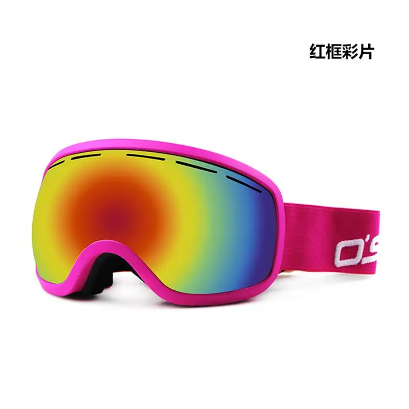 OSHOW лыжные очки двойные линзы женские зимние солнцезащитные шлем аксессуары