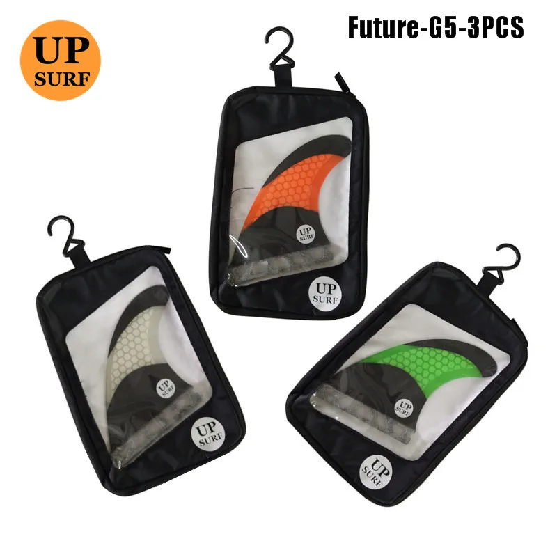 Future Fins G5 fins bag 3 цвета оранжевый/зеленый/белый Стекловолоконные доски для серфинга