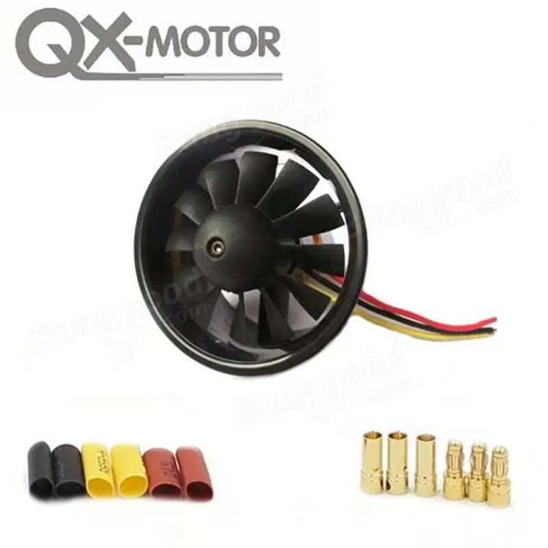 QX-мотор 64 мм 12 лопастей воздуховод с 2822 3500KV 3-4S бесщеточный двигатель | Игрушки и