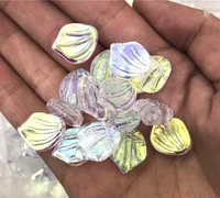 1215mm 10pcs imitation czech crystal petal beads ab color both sides arcs magic glass beads fit diy bracelets earrig making