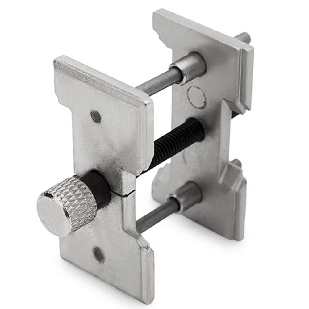 Часы зажим мини портативный механизм держатель прочный регулируемый челюсти