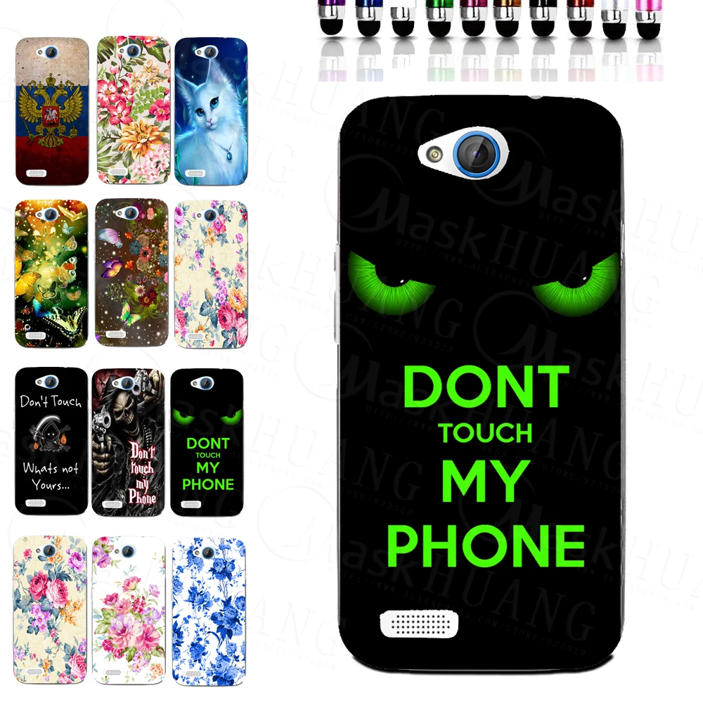 Чехол с зелеными глазами и надписью Don't Touch для ZTE Blade Q Lux 3G 4G A430|case for zte blade|case ztecase |