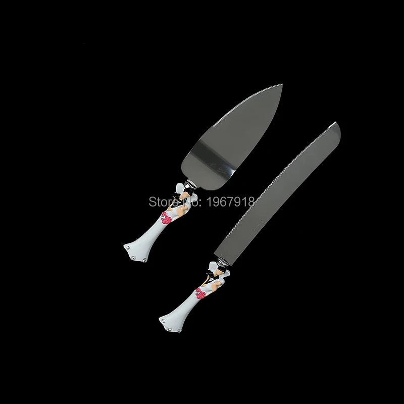 Бесплатная доставка набор ножей для свадебных тортов невесты и жениха свадебные