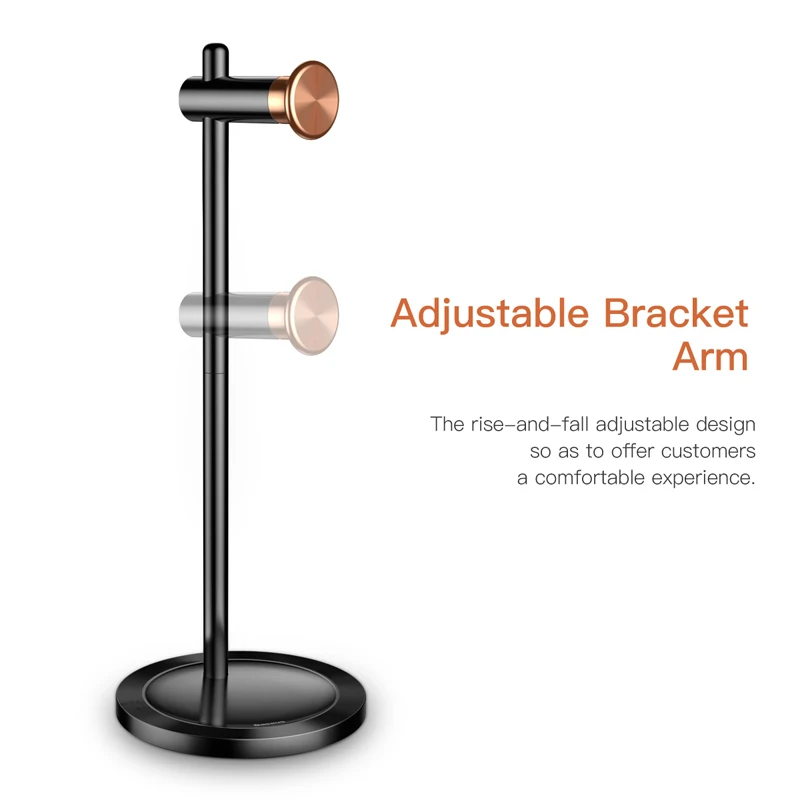 Baseus регулируемый держатель для наушников модный дизайн металлическая текстура