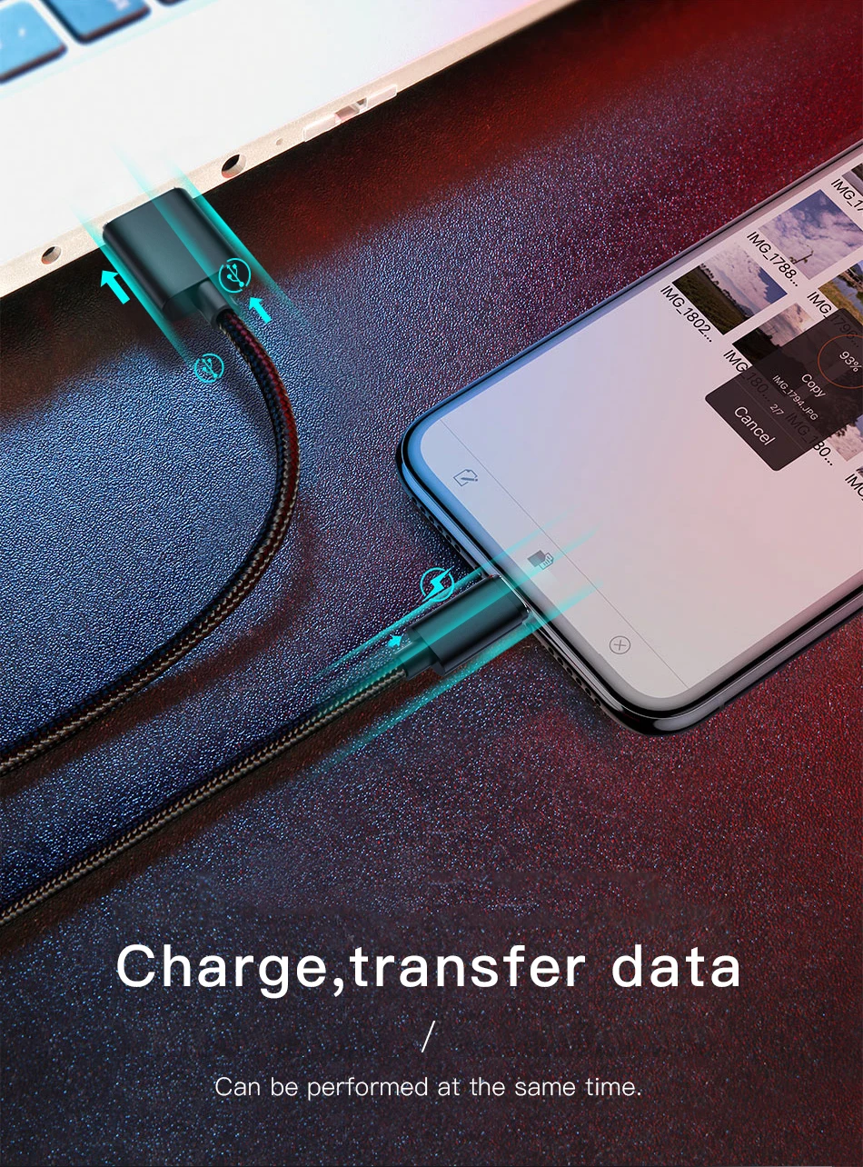 Mofi Micro USB кабель Android для мобильного телефона, быстрое зарядное устройство, кабель для передачи данных, нейлон для Xiaomi huawei samsung, кабель для передачи данных Microusb