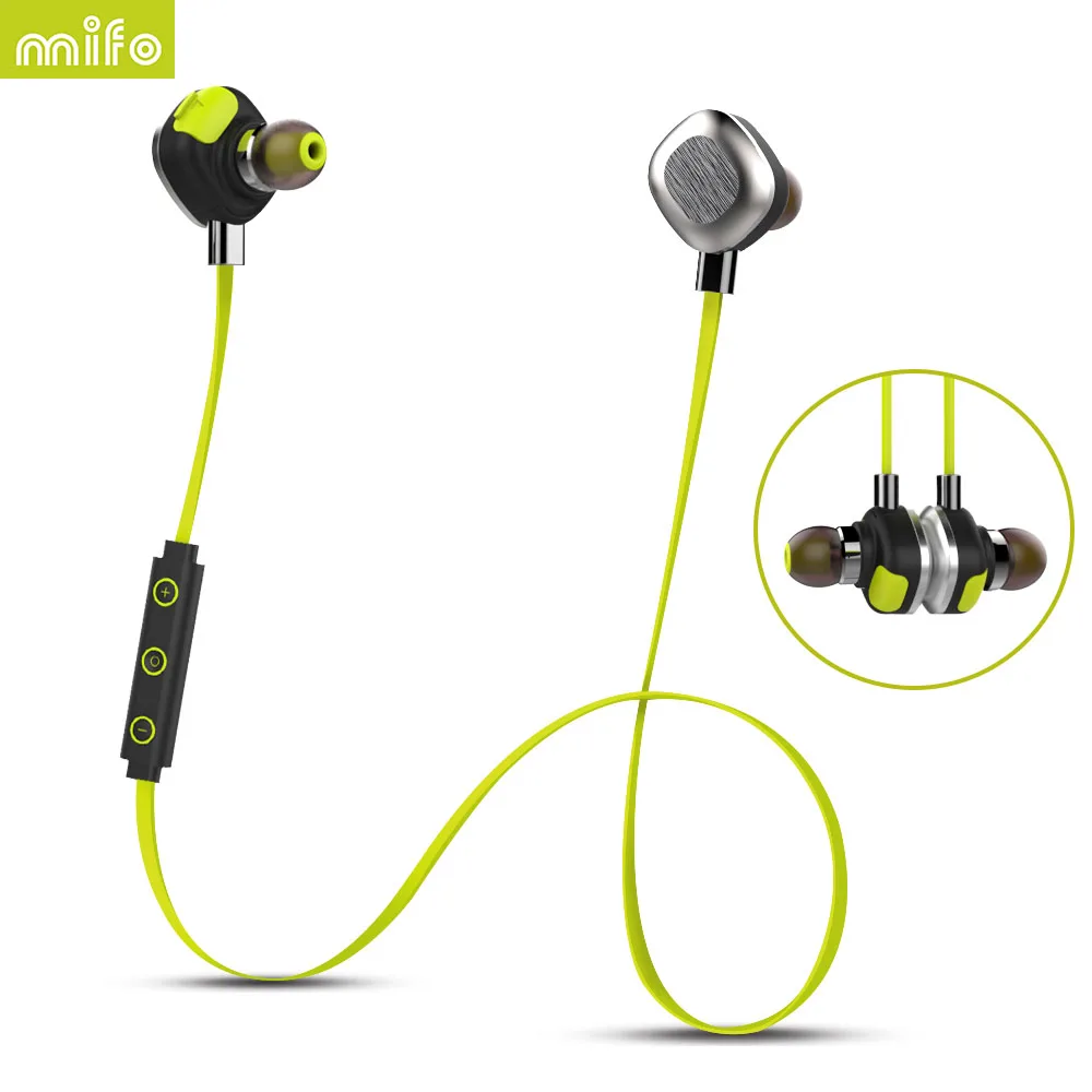 MIFO U5 ПЛЮС Водонепроницаемый IPX7 Гарнитуры Sweatproof Bluetooth 4.1 Стерео Micphone HIFI Магнитного