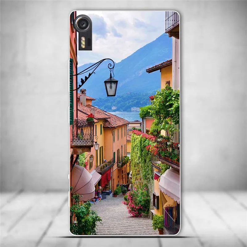 For Lenovo Vibe Shot Z90 Cover Z90-7 Z90-3 Case Flower Patterns Back for Soft TPU Phone Bags | Мобильные телефоны и