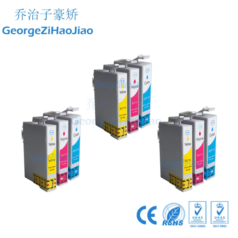 0711XL 3 X CMY совместимый чернильный картридж для принтера EPSON STYLUS D78 D92 DX4000 S20
