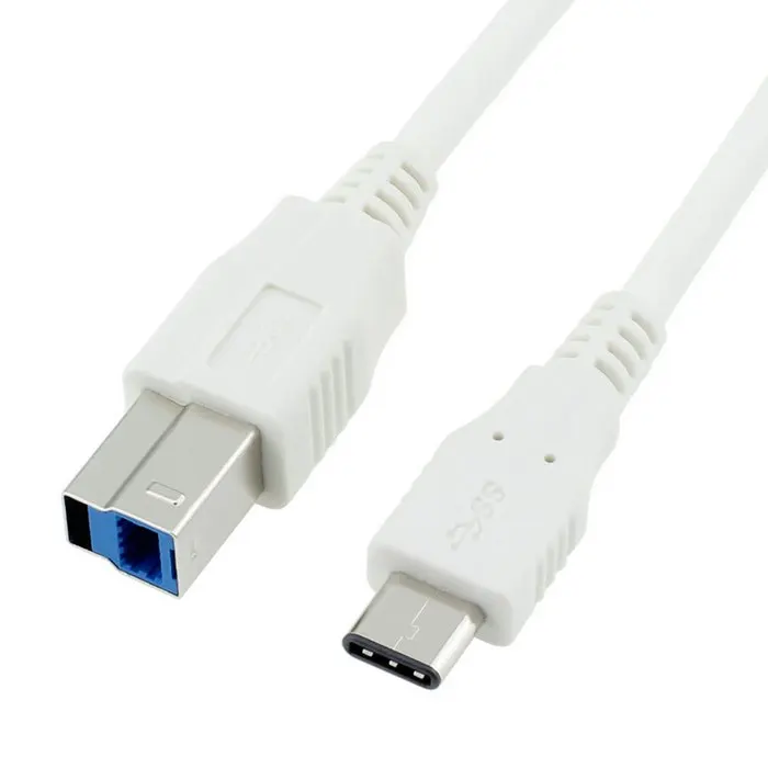 USB C Белый 3 1 Type разъем для Стандартный B кабель передачи данных Apple Macbook и ноутбука