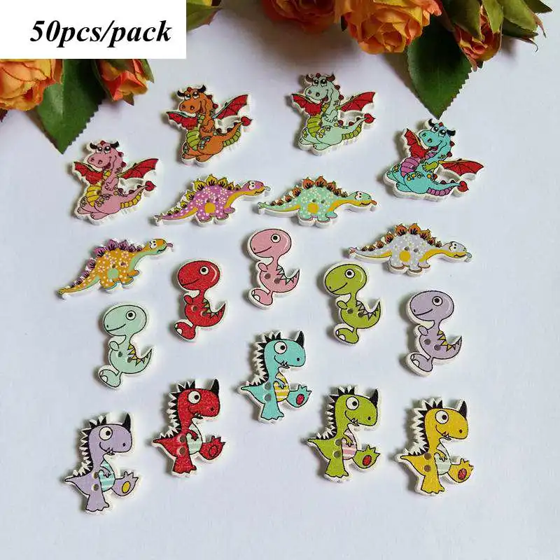 Style 29 50pcs Р-р 40-50 шт./упак. смешивать стили вариантов выбирается в произвольном порядке мультфильм головистой формы DIY деревянные пуговицы Скрапбукинг; Прошитые вручную и Скрап L-3 - Цвет: Style 29 50pcs