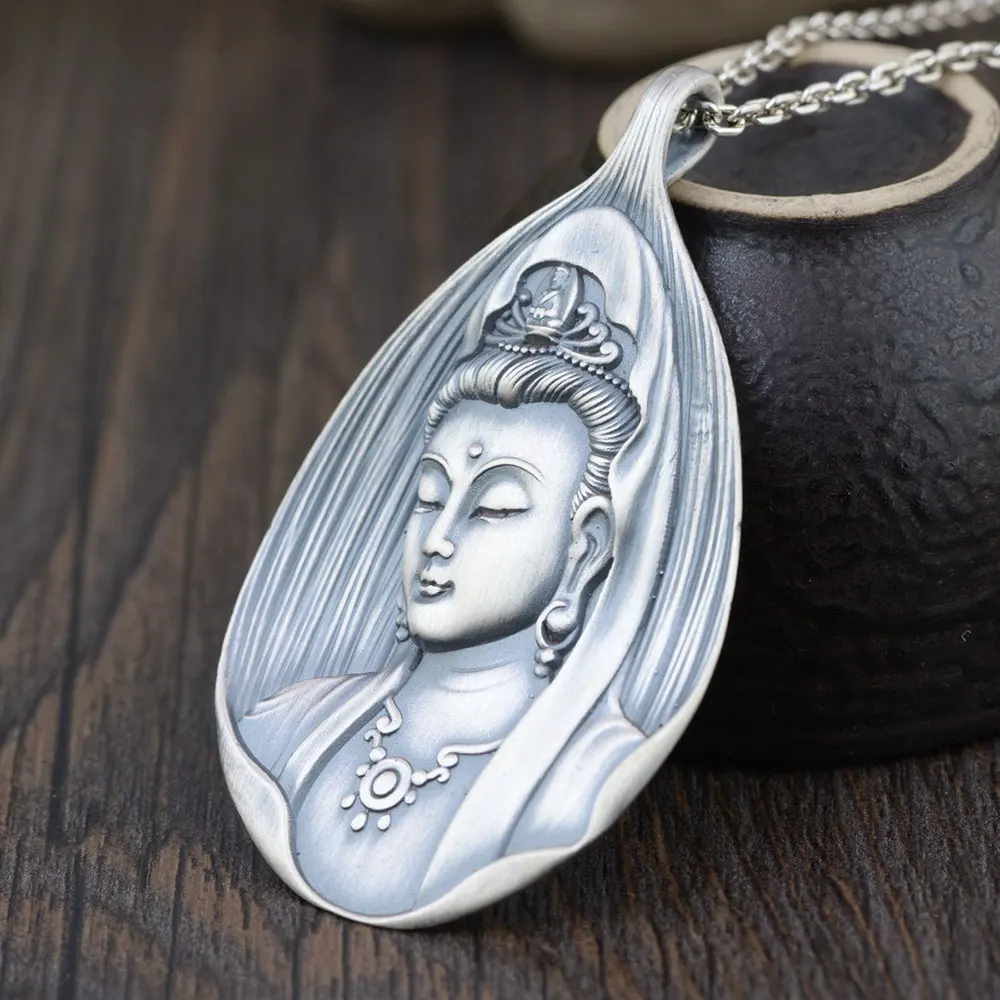 Кулон в виде Будды из серебра 925 пробы унисекс|silver buddha pendant|buddha pendantthai silver pendant |