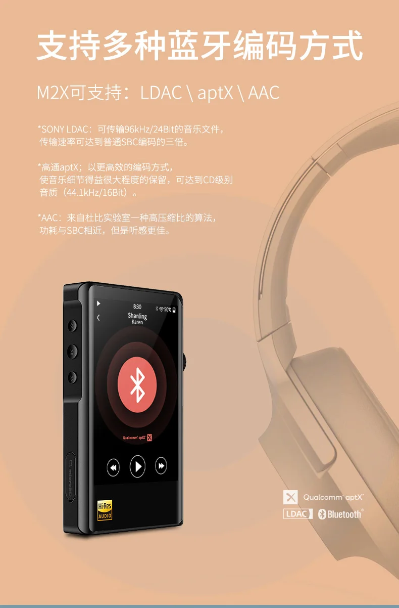 Shanling M2X AK4490EN DSD256 32 бит/384 кГц двойной Bluetooth AptX LDAC Портативный Hifi музыкальный плеер Hi-Res аудио сбалансированный порт MP3