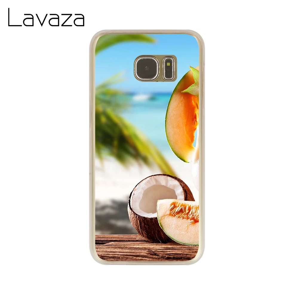 Lavaza фрукты кокос на пляже чехол для телефона samsung Galaxy J7 J6 J5 J3 J1 J2 2018 2017 2016 2015 США ЕС
