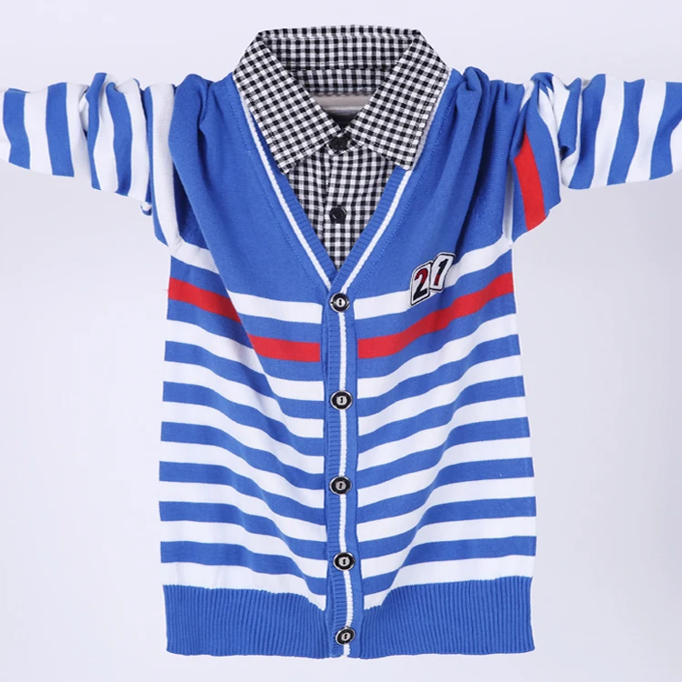 Хлопковая рубашка для мальчиков свитер с воротником|boys sweater|sweater boyssweater collar |