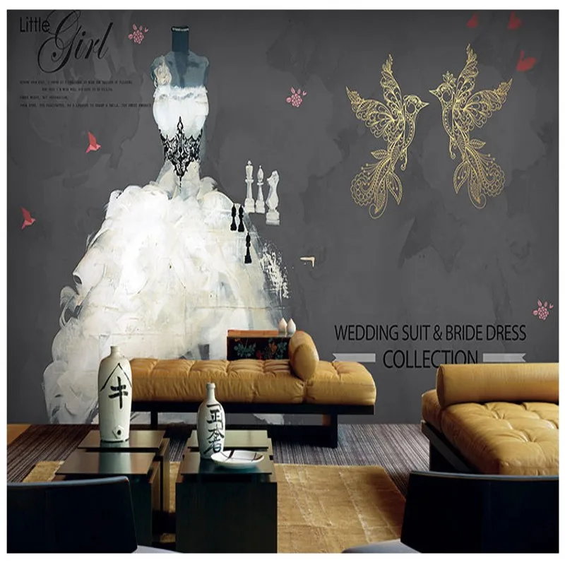 Пользовательские фото обои Свадьба Фотография Студия руководство на заказ