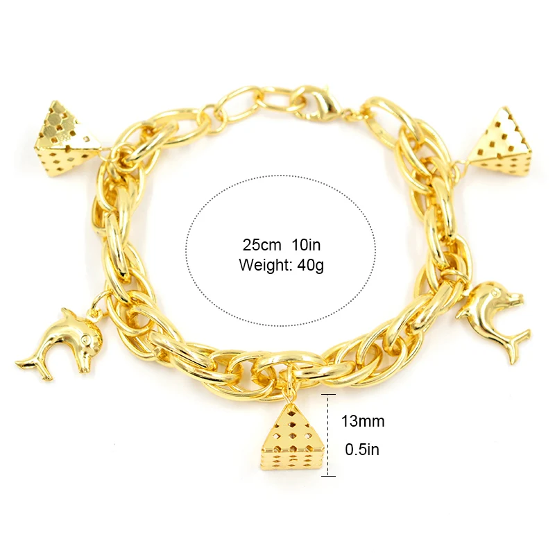 Солнечные ювелирные изделия модный браслет с подвесками для женщин ручная