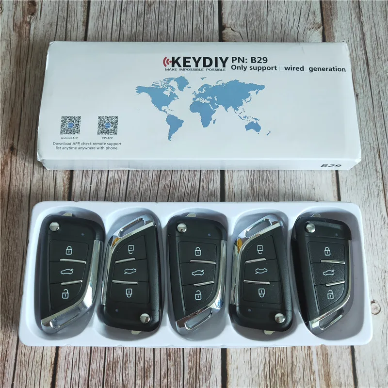 10 шт./лот KEYDIY B29 3 кнопки пустой брелок для ключей KD X2 ключевой программист серии B