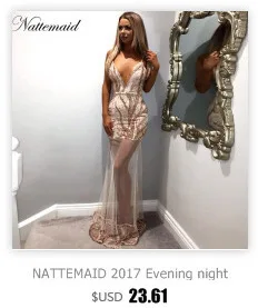 Nattemaid Новинка года год сексуальная Для женщин красное платье Мода Макси Длинное Сетчатое Платья для женщин винтажные Длина пола блесток Vestidos