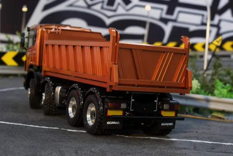 1/14 самосвал Scania полный привод 8X8 гидравлический самосвал высокий крутящий момент электрическая модель LS-20130002 RCLESU Tamiya грузовик