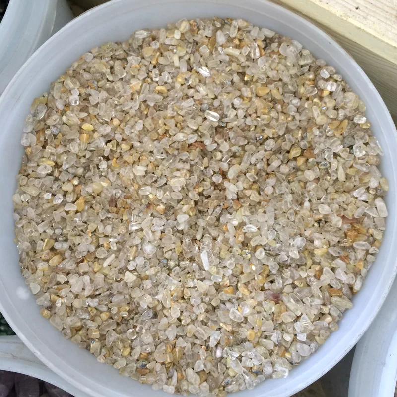 100 г натуральный желтый цвет волос с украшением в виде кристаллов Рутиловый